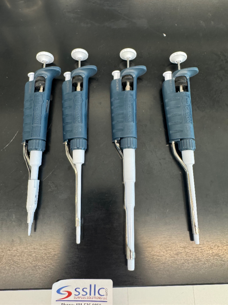 Image of Gilson Pipetman Single Channel Pipettes - Quantity 4